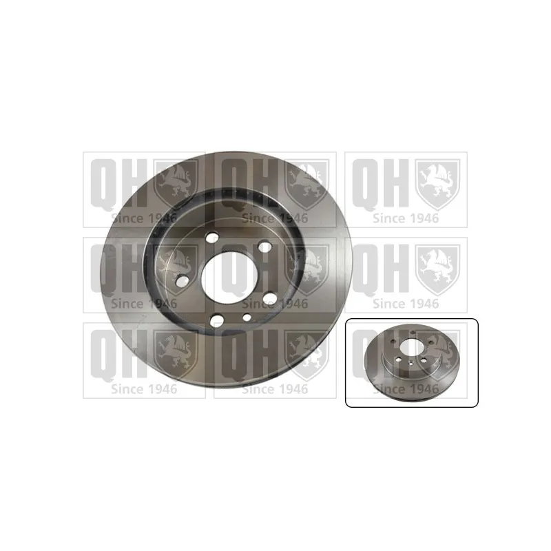 Jeu de 2 disques de frein avant QUINTON HAZELL BDC4670