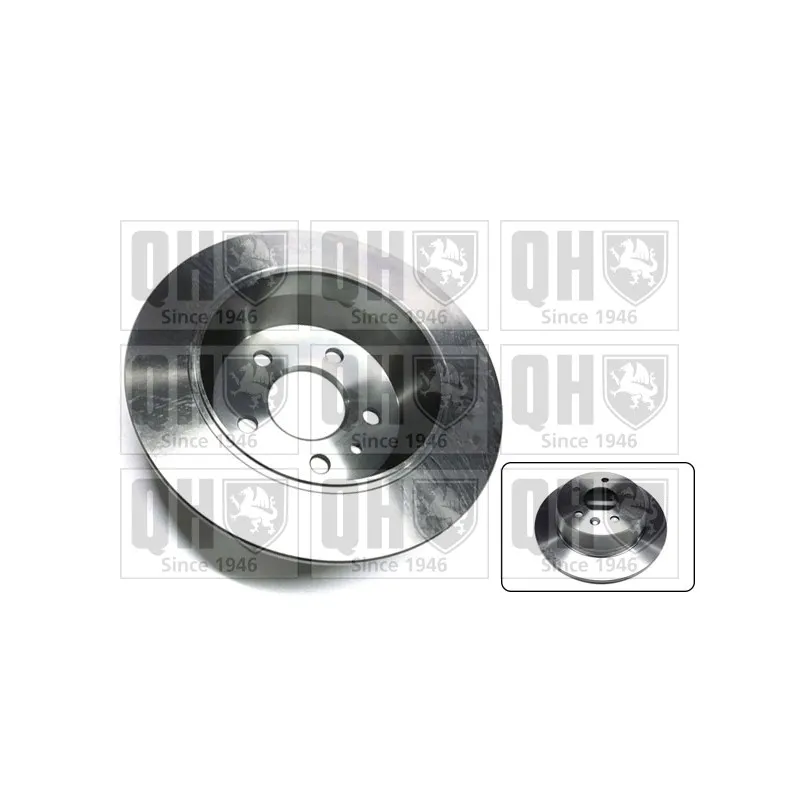 Jeu de 2 disques de frein arrière QUINTON HAZELL BDC4671