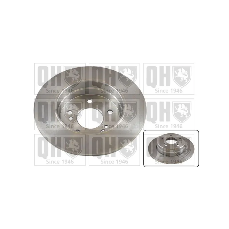 Jeu de 2 disques de frein arrière QUINTON HAZELL BDC4673