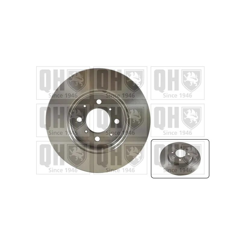 Jeu de 2 disques de frein avant QUINTON HAZELL BDC4682