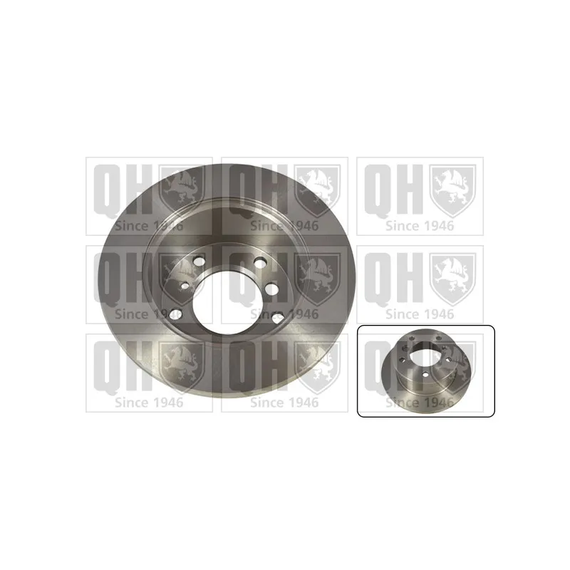 Jeu de 2 disques de frein arrière QUINTON HAZELL BDC4700