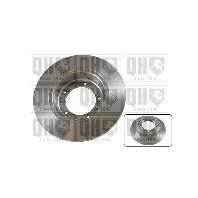 Jeu de 2 disques de frein arrière QUINTON HAZELL BDC4726