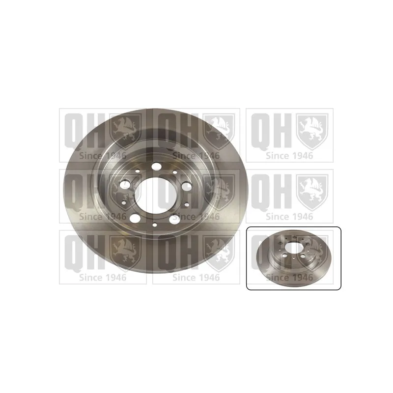 Jeu de 2 disques de frein arrière QUINTON HAZELL BDC4729