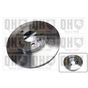 Jeu de 2 disques de frein avant QUINTON HAZELL BDC4732