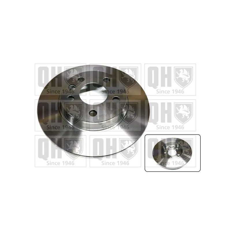 Jeu de 2 disques de frein arrière QUINTON HAZELL BDC4733