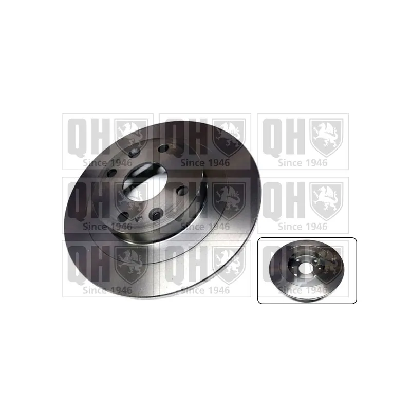 Jeu de 2 disques de frein arrière QUINTON HAZELL BDC4747