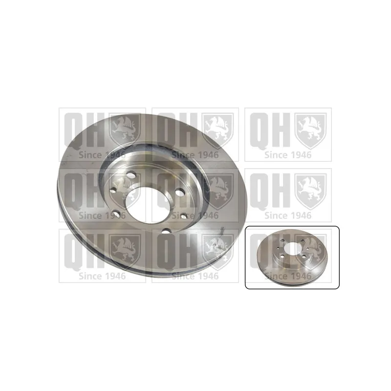 Jeu de 2 disques de frein avant QUINTON HAZELL BDC4749