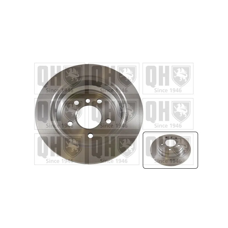 Jeu de 2 disques de frein arrière QUINTON HAZELL BDC4750