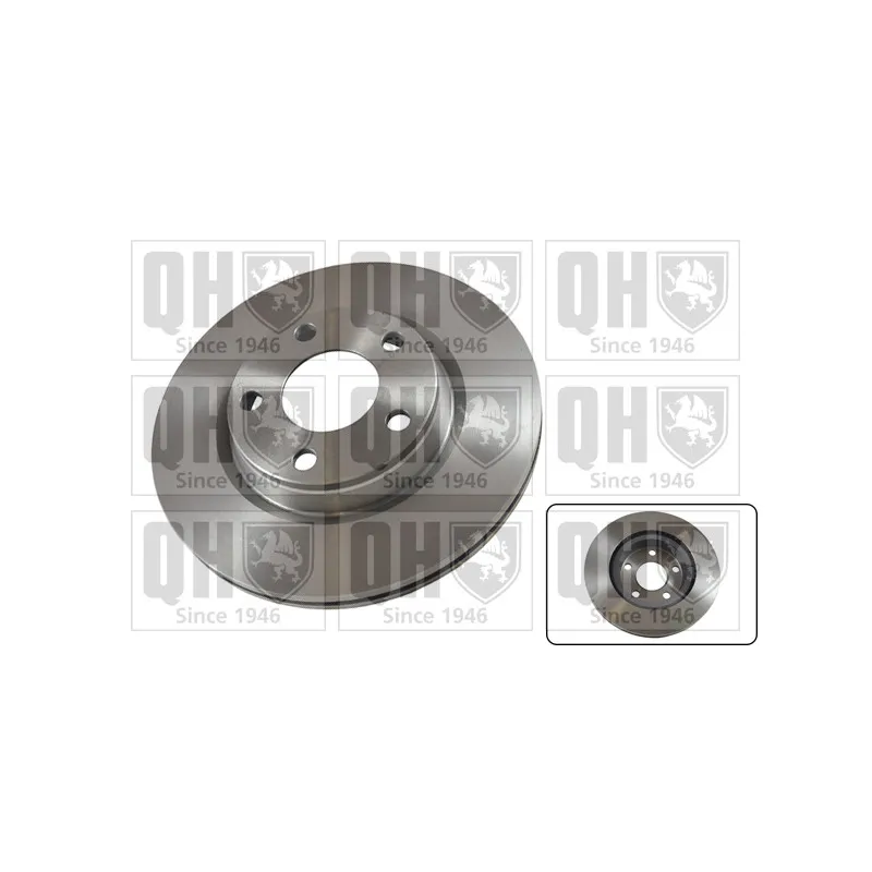 Jeu de 2 disques de frein avant QUINTON HAZELL BDC4752