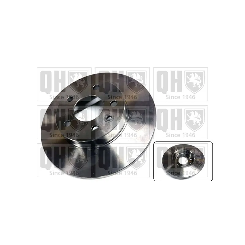 Jeu de 2 disques de frein arrière QUINTON HAZELL BDC4758