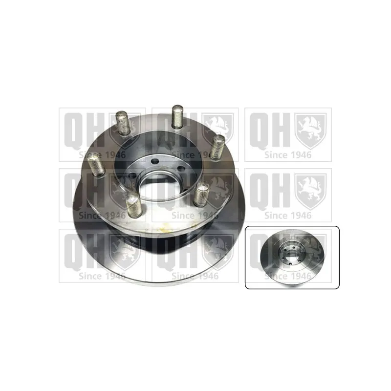 Jeu de 2 disques de frein avant QUINTON HAZELL BDC4759