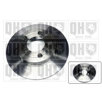 Jeu de 2 disques de frein arrière QUINTON HAZELL BDC4763