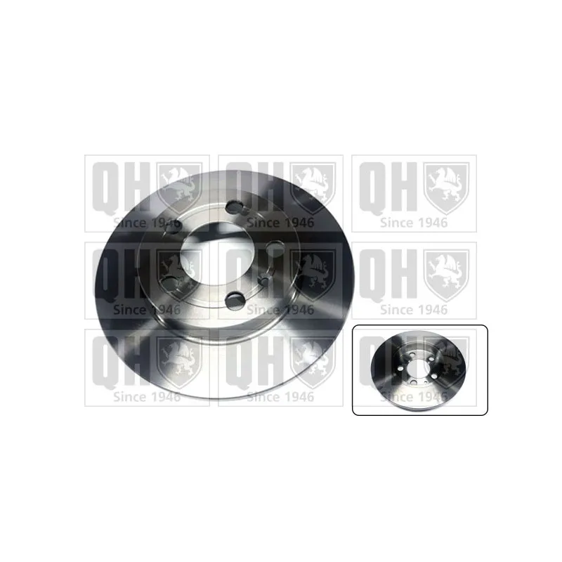 Jeu de 2 disques de frein arrière QUINTON HAZELL BDC4763