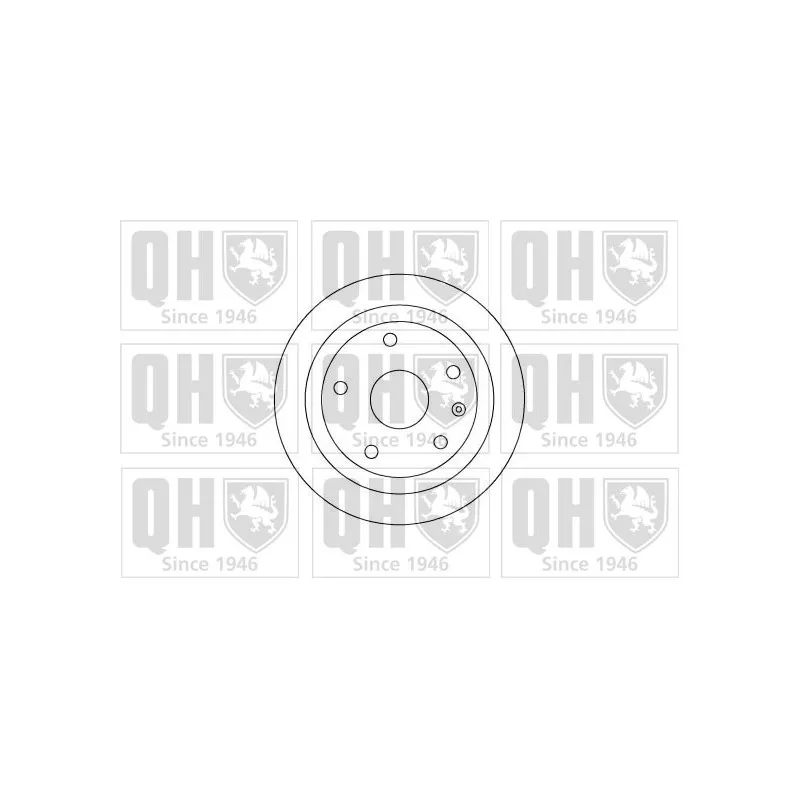 Jeu de 2 disques de frein arrière QUINTON HAZELL BDC4765