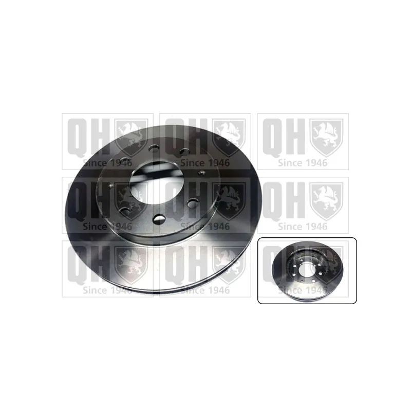 Jeu de 2 disques de frein avant QUINTON HAZELL BDC4775
