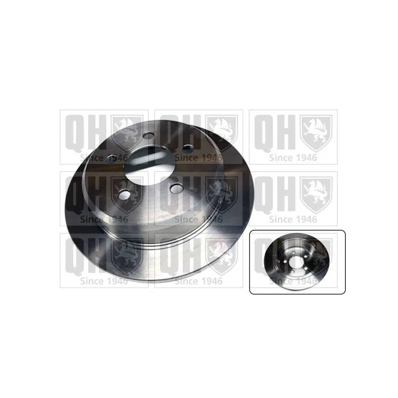Jeu de 2 disques de frein arrière QUINTON HAZELL BDC4777