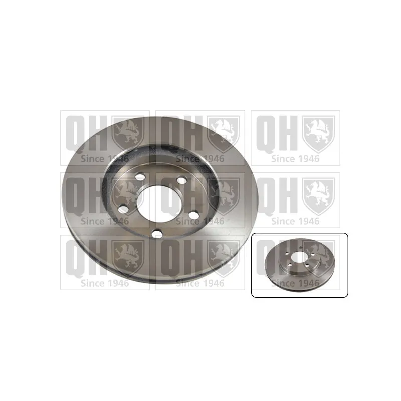 Jeu de 2 disques de frein avant QUINTON HAZELL BDC4789