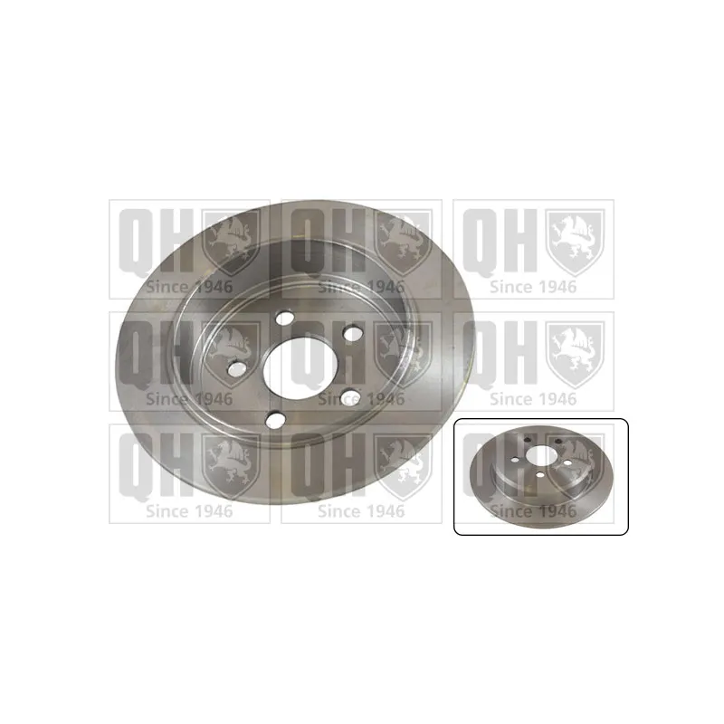 Jeu de 2 disques de frein arrière QUINTON HAZELL BDC4794