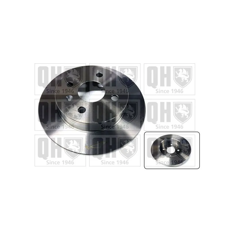 Jeu de 2 disques de frein arrière QUINTON HAZELL BDC4815