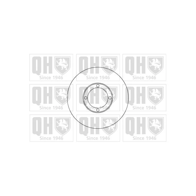 Jeu de 2 disques de frein avant QUINTON HAZELL BDC4863