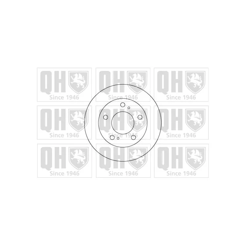 Jeu de 2 disques de frein avant QUINTON HAZELL BDC4891