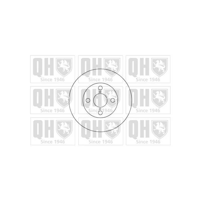 Jeu de 2 disques de frein arrière QUINTON HAZELL BDC4917