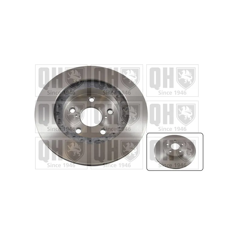 Jeu de 2 disques de frein avant QUINTON HAZELL BDC4921
