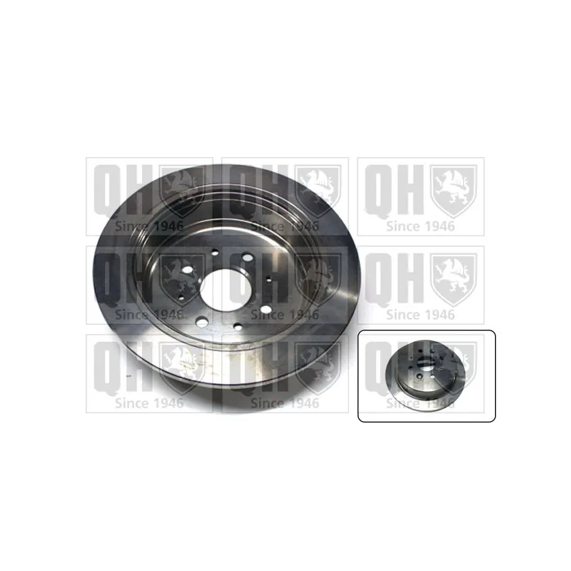 Jeu de 2 disques de frein arrière QUINTON HAZELL BDC4939
