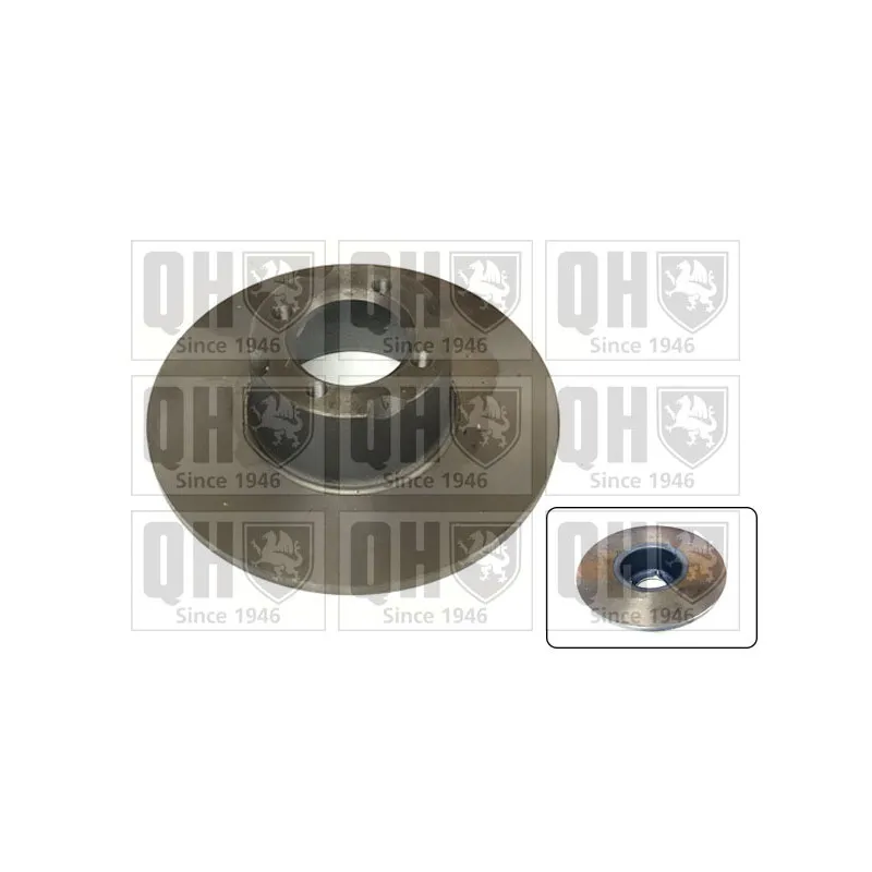 Jeu de 2 disques de frein avant QUINTON HAZELL BDC4978