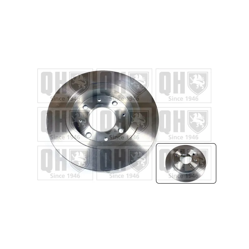 Jeu de 2 disques de frein arrière QUINTON HAZELL BDC5003