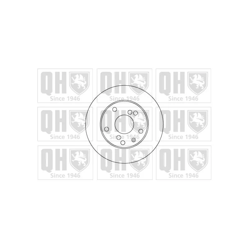 Jeu de 2 disques de frein avant QUINTON HAZELL BDC5007