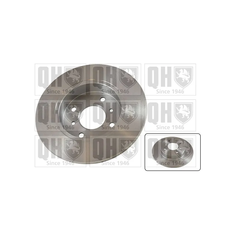 Jeu de 2 disques de frein arrière QUINTON HAZELL BDC5039