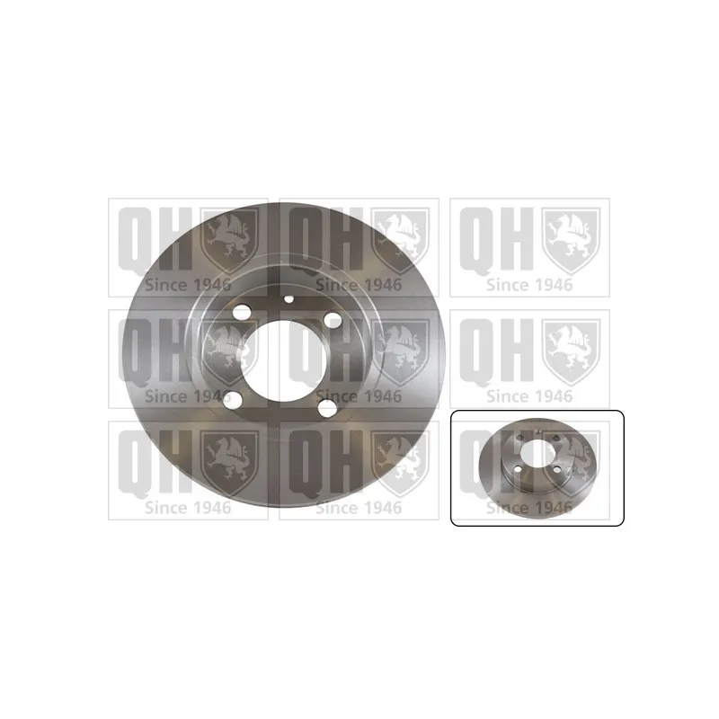 Jeu de 2 disques de frein arrière QUINTON HAZELL BDC5043