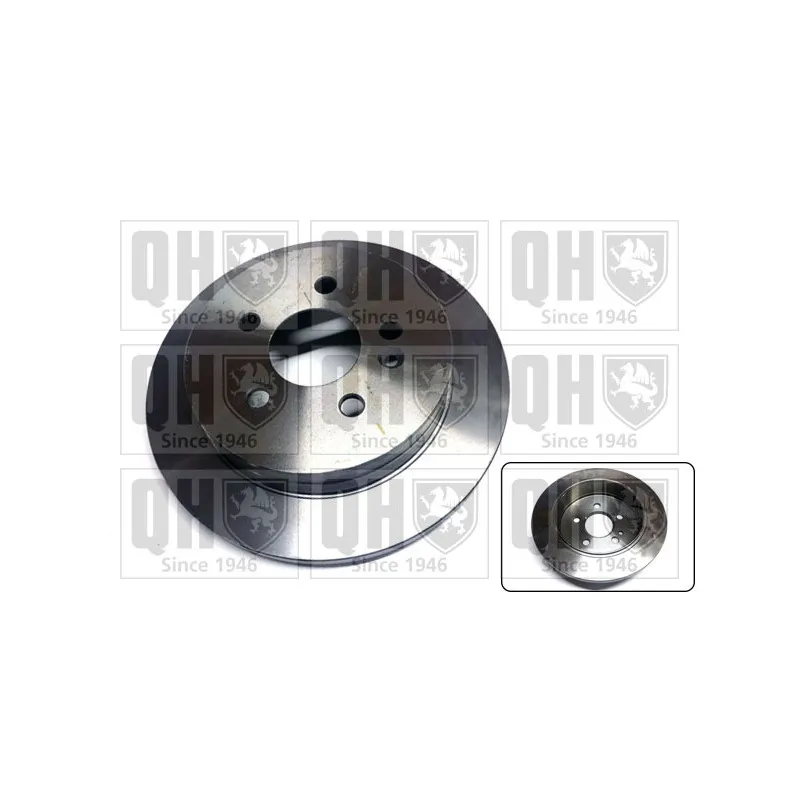 Jeu de 2 disques de frein arrière QUINTON HAZELL BDC5058