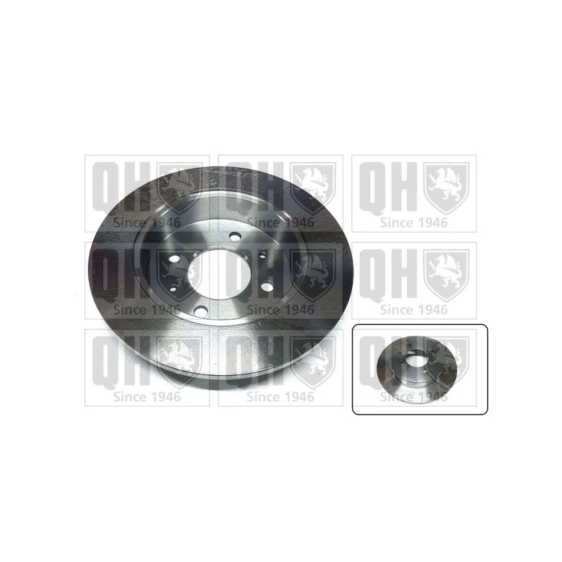 Jeu de 2 disques de frein arrière QUINTON HAZELL BDC5104