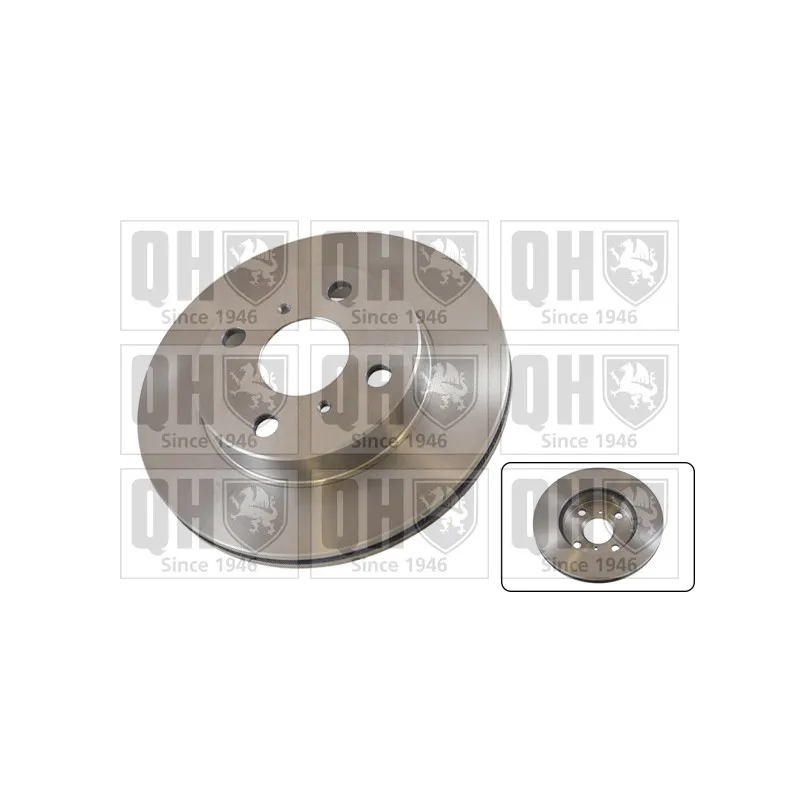 Jeu de 2 disques de frein avant QUINTON HAZELL BDC5117