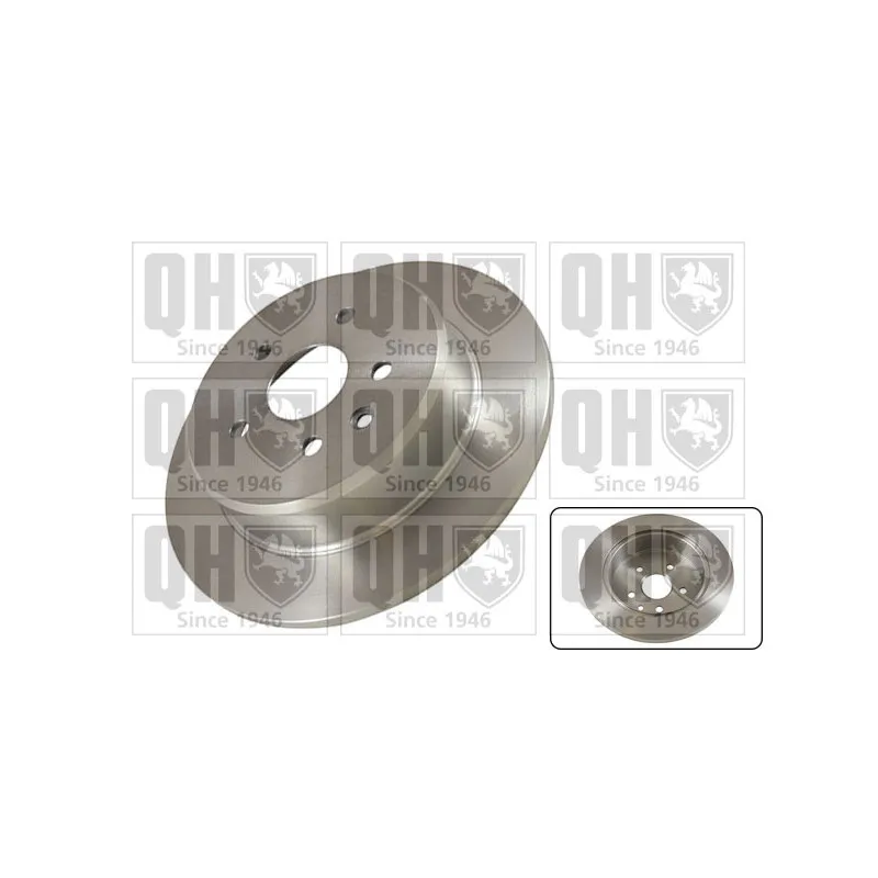 Jeu de 2 disques de frein arrière QUINTON HAZELL BDC5142