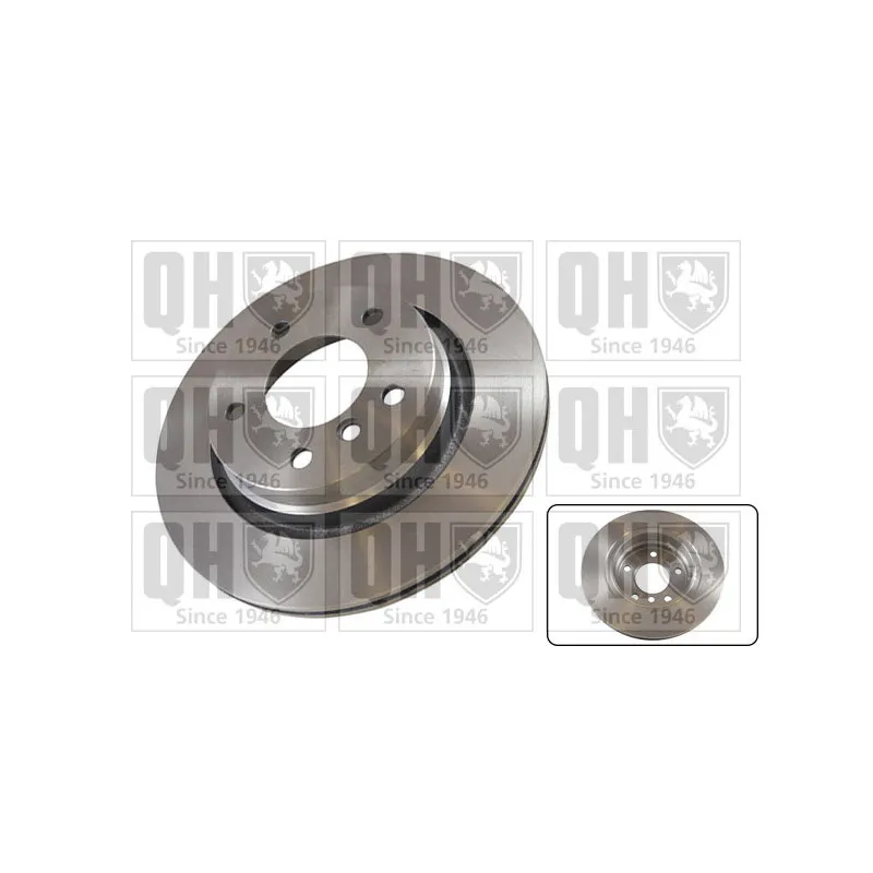 Jeu de 2 disques de frein arrière QUINTON HAZELL BDC5147