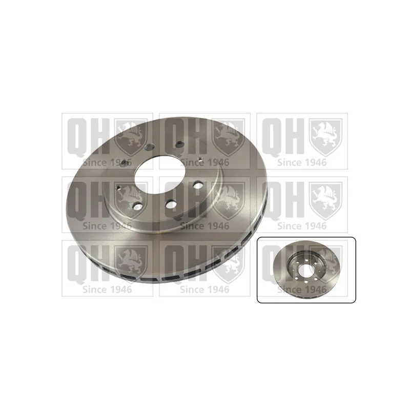 Jeu de 2 disques de frein avant QUINTON HAZELL BDC5160