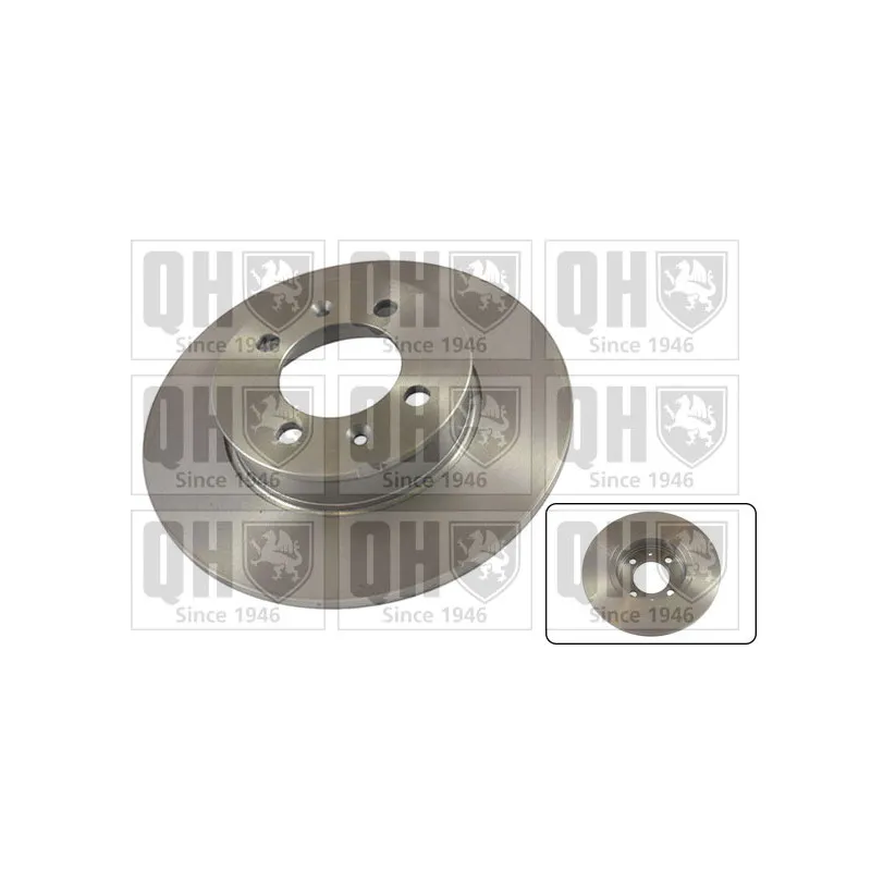 Jeu de 2 disques de frein arrière QUINTON HAZELL BDC5161
