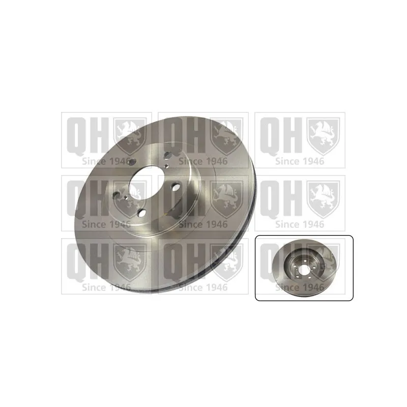 Jeu de 2 disques de frein avant QUINTON HAZELL BDC5165
