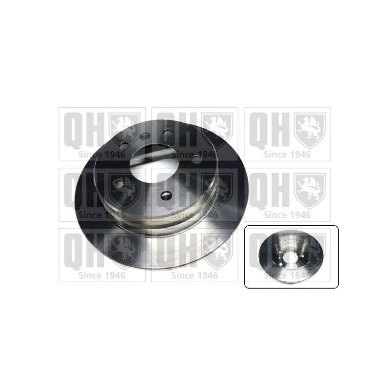 Jeu de 2 disques de frein arrière QUINTON HAZELL BDC5173