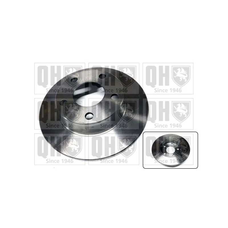 Jeu de 2 disques de frein arrière QUINTON HAZELL BDC5183