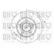 Jeu de 2 disques de frein arrière QUINTON HAZELL BDC5184 - Visuel 2