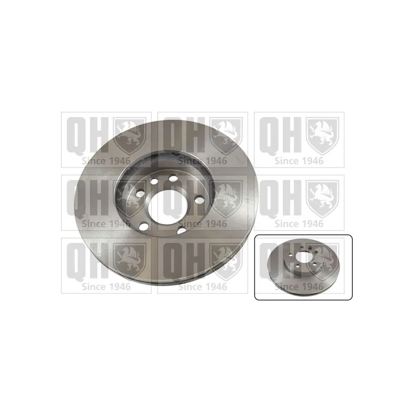 Jeu de 2 disques de frein avant QUINTON HAZELL BDC5198