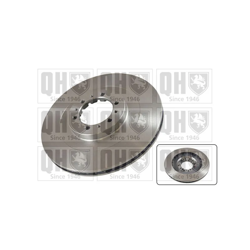 Jeu de 2 disques de frein avant QUINTON HAZELL BDC5200