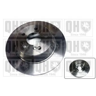 Jeu de 2 disques de frein arrière QUINTON HAZELL BDC5209