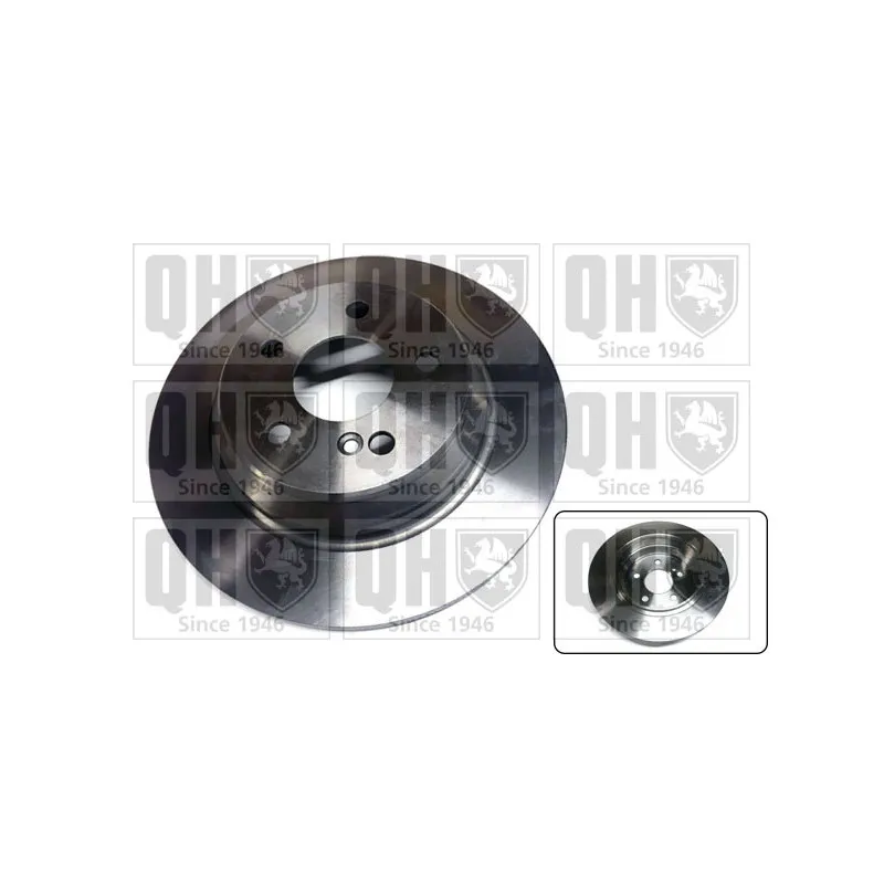 Jeu de 2 disques de frein arrière QUINTON HAZELL BDC5209