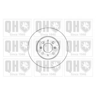 Jeu de 2 disques de frein avant QUINTON HAZELL BDC5211