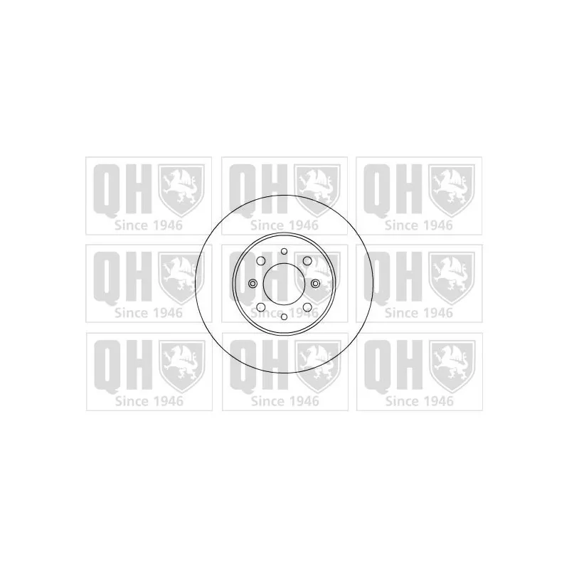 Jeu de 2 disques de frein avant QUINTON HAZELL BDC5211